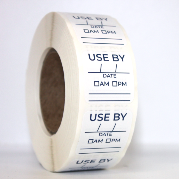 Use by Labels Square- 25mm x 25mm Day Dot stickers DAYMARK Food Hygiene labels, roll of 1,000