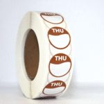 Day Dot Food Hygiene / Prioritisation Label for Thursday, Pack of 1,000 Labels, 20mm Diameter