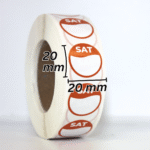 Day Dot Food Hygiene / Prioritisation Label for Saturday, Pack of 1,000 Labels, 20mm Diameter