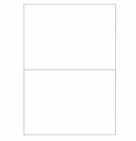 Poly Waterproof Blank Label Sheets A4 (A5 x 2 labels on a sheet, 100 x 5)