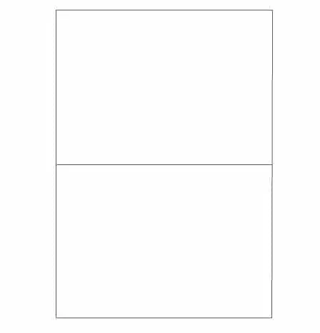 Poly Waterproof Blank Label Sheets A4 (A5 x 2 labels on a sheet, 100 x 5)