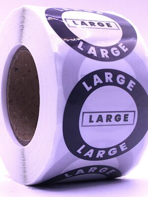 Large Labels – Round 40mm Stickers, Roll of 500