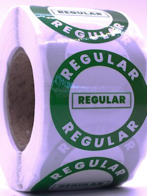 Regular Labels – Round 40mm Stickers, Roll of 500