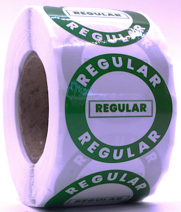 Regular Labels – Round 40mm Stickers, Roll of 500