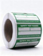 PAT Test Labels – 50mm x 24mm Stickers (Roll of 500)