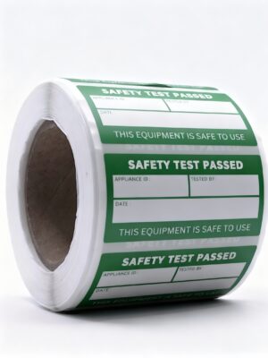 PAT Test Labels – 50mm x 24mm Stickers (Roll of 500)