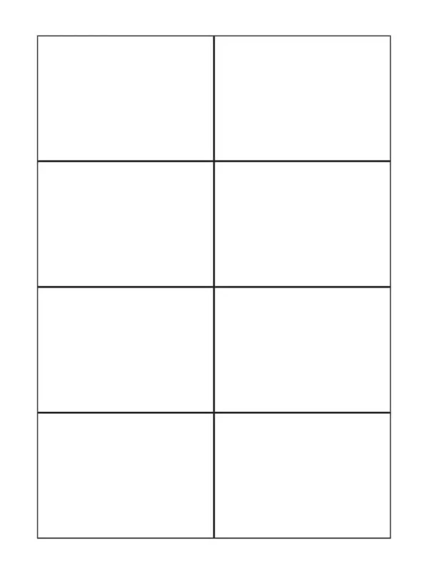 Poly Waterproof Blank Label Sheets A4 (A7 x 8 labels on a sheet, 100 x 5)